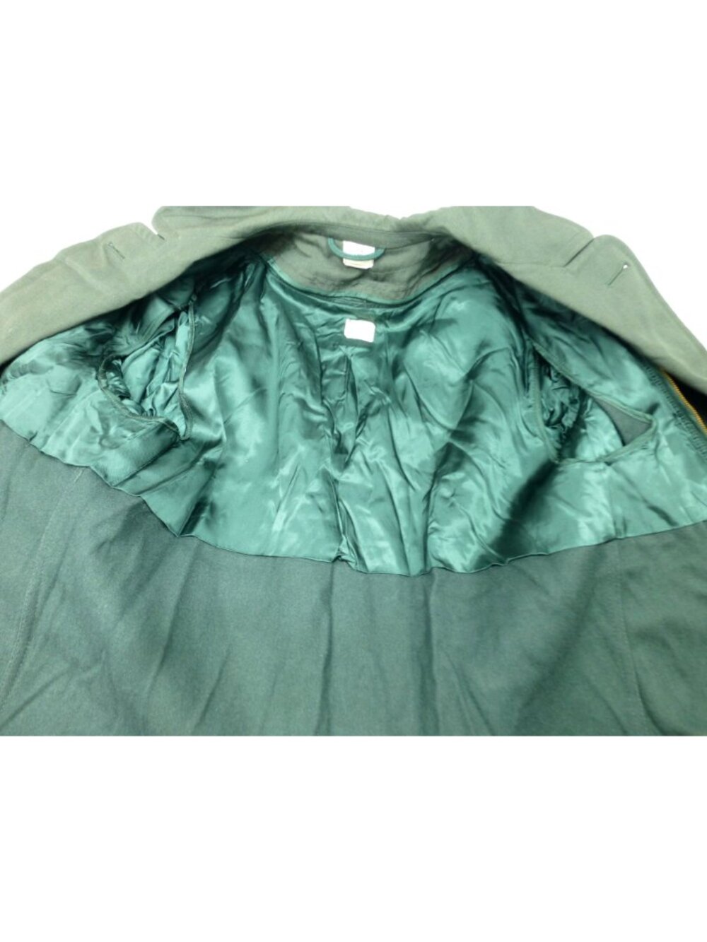 VTG U.S. Army AG-44 Wool Gabardine Overcoat 36R AG-44 Belt & Removable Liner Gre - Picture 11 of 16
